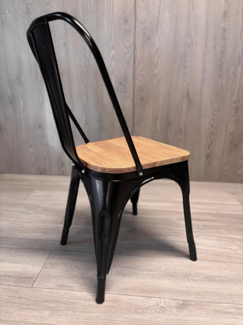 Krzesło metalowe loft CORSICA NERO PINE Krzesło metalowe loft CORSICA NERO PINE