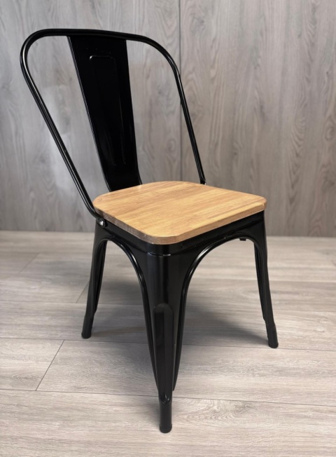 Krzesło metalowe loft CORSICA NERO PINE Krzesło metalowe loft CORSICA NERO PINE