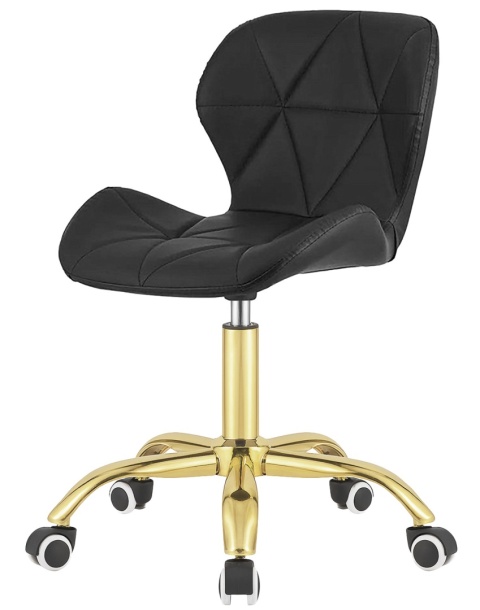 Krzesło obrotowe VASTO OFFICE PU BLACK GOLD Krzesło obrotowe VASTO OFFICE PU BLACK GOLD