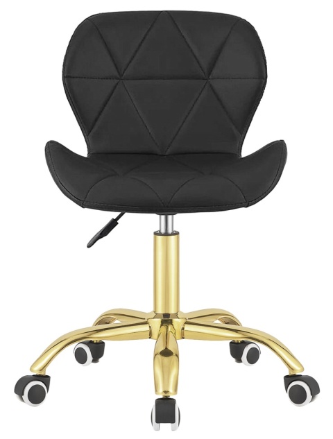 Krzesło obrotowe VASTO OFFICE PU BLACK GOLD Krzesło obrotowe VASTO OFFICE PU BLACK GOLD