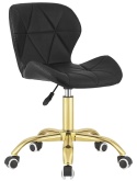 Krzesło obrotowe VASTO OFFICE PU BLACK GOLD