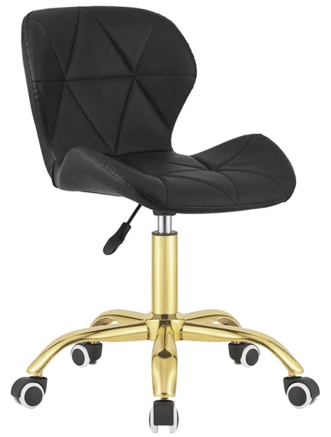 Krzesło obrotowe VASTO OFFICE PU BLACK GOLD Krzesło obrotowe VASTO OFFICE PU BLACK GOLD