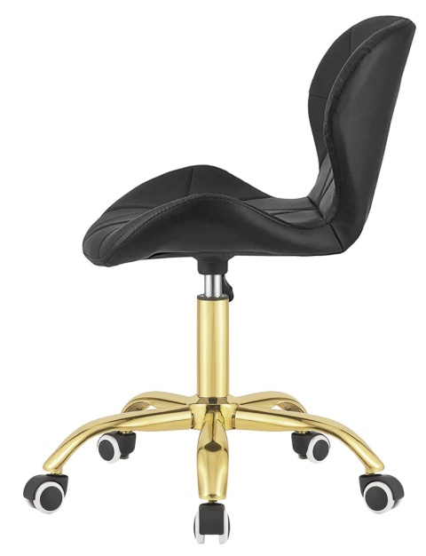 Krzesło obrotowe VASTO OFFICE PU BLACK GOLD Krzesło obrotowe VASTO OFFICE PU BLACK GOLD