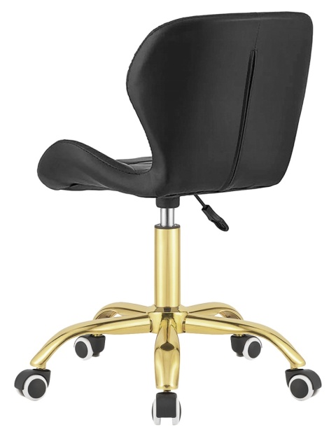 Krzesło obrotowe VASTO OFFICE PU BLACK GOLD Krzesło obrotowe VASTO OFFICE PU BLACK GOLD