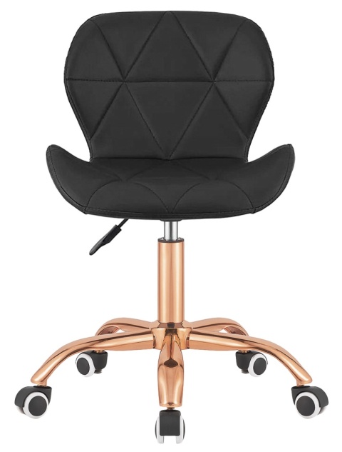 Krzesło obrotowe VASTO OFFICE PU BLACK ROSE GOLD Krzesło obrotowe VASTO OFFICE PU BLACK ROSE GOLD