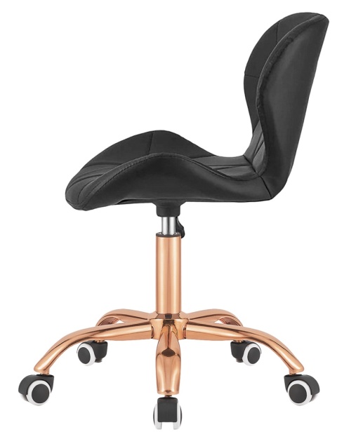 Krzesło obrotowe VASTO OFFICE PU BLACK ROSE GOLD Krzesło obrotowe VASTO OFFICE PU BLACK ROSE GOLD