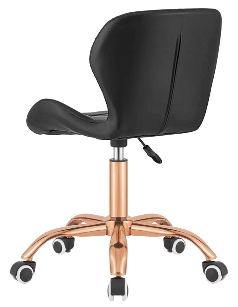 Krzesło obrotowe VASTO OFFICE PU BLACK ROSE GOLD Krzesło obrotowe VASTO OFFICE PU BLACK ROSE GOLD