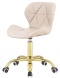 Krzesło obrotowe VASTO OFFICE PU CREAM GOLD