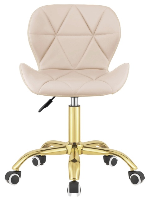 Krzesło obrotowe VASTO OFFICE PU CREAM GOLD Krzesło obrotowe VASTO OFFICE PU CREAM GOLD