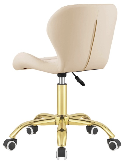 Krzesło obrotowe VASTO OFFICE PU CREAM GOLD Krzesło obrotowe VASTO OFFICE PU CREAM GOLD