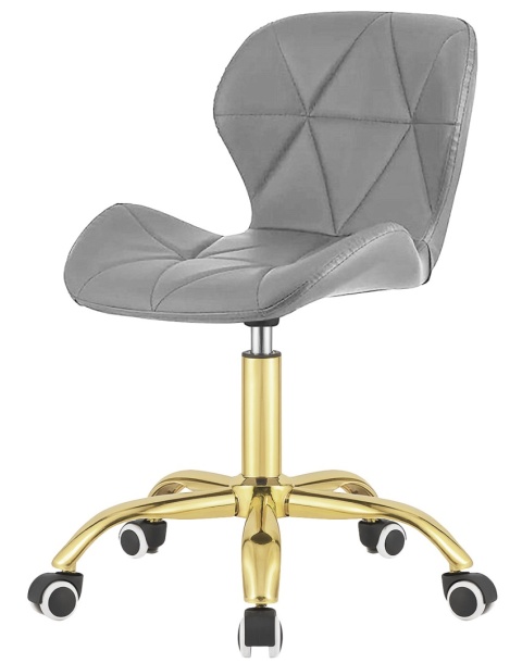 Krzesło obrotowe VASTO OFFICE PU GREY GOLD Krzesło obrotowe VASTO OFFICE PU GREY GOLD