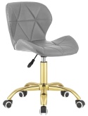Krzesło obrotowe VASTO OFFICE PU GREY GOLD
