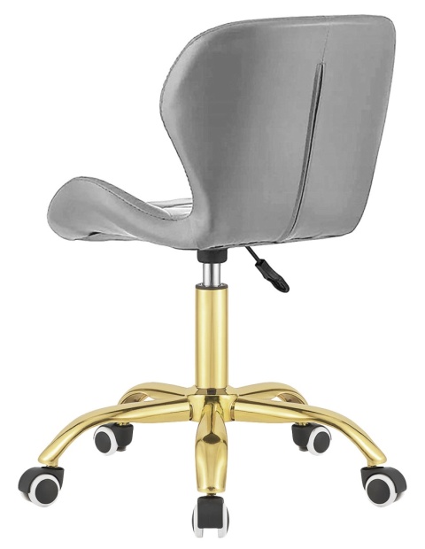 Krzesło obrotowe VASTO OFFICE PU GREY GOLD Krzesło obrotowe VASTO OFFICE PU GREY GOLD