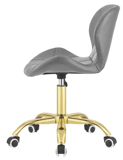 Krzesło obrotowe VASTO OFFICE PU GREY GOLD Krzesło obrotowe VASTO OFFICE PU GREY GOLD