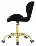 Krzesło obrotowe VASTO OFFICE VELVET BLACK GOLD