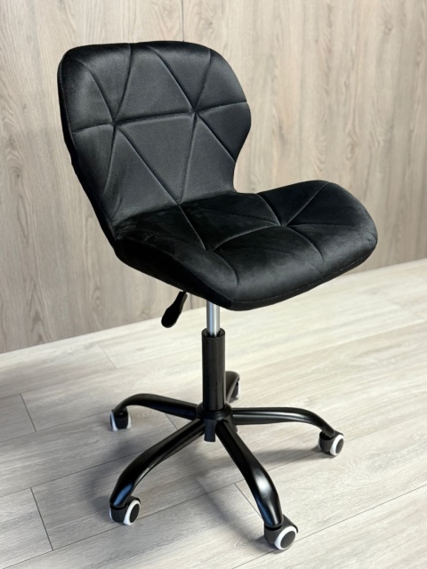 Krzesło obrotowe VASTO OFFICE VELVET BLACK SMOKE OUTLET Krzesło obrotowe VASTO OFFICE VELVET BLACK SMOKE OUTLET