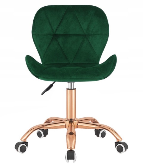 Krzesło obrotowe VASTO OFFICE VELVET FOREST GREEN ROSE GOLD Krzesło obrotowe VASTO OFFICE VELVET FOREST GREEN ROSE GOLD