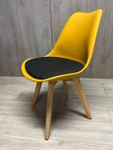 Krzesło skandynawskie MONZA HONEY BLACK FABRIC V