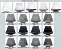 Krzesło skandynawskie MONZA LIGHT GREY - Black PU OUTLET