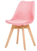 Krzesło skandynawskie MONZA PINK PU Krzesło skandynawskie MONZA PINK PU