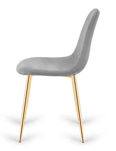 Krzesło tapicerowane GIULIA VELVET GREY GOLD II GATUNEK Krzesło tapicerowane GIULIA VELVET GREY GOLD II GATUNEK