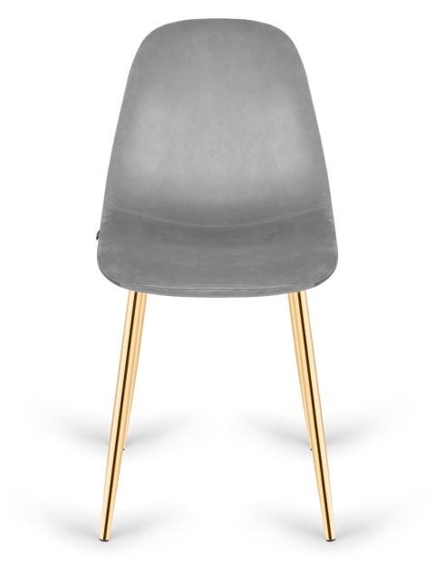 Krzesło tapicerowane GIULIA VELVET GREY GOLD II GATUNEK Krzesło tapicerowane GIULIA VELVET GREY GOLD II GATUNEK