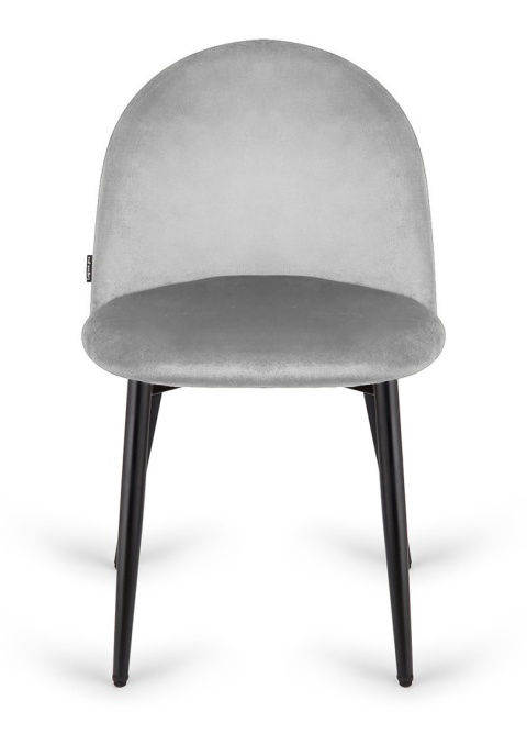Krzesło tapicerowane GLORIA LIGHT GREY VELVET OUTLET Krzesło tapicerowane GLORIA LIGHT GREY VELVET OUTLET