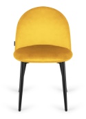 Krzesło tapicerowane GLORIA MUSTARD VELVET OUTLET