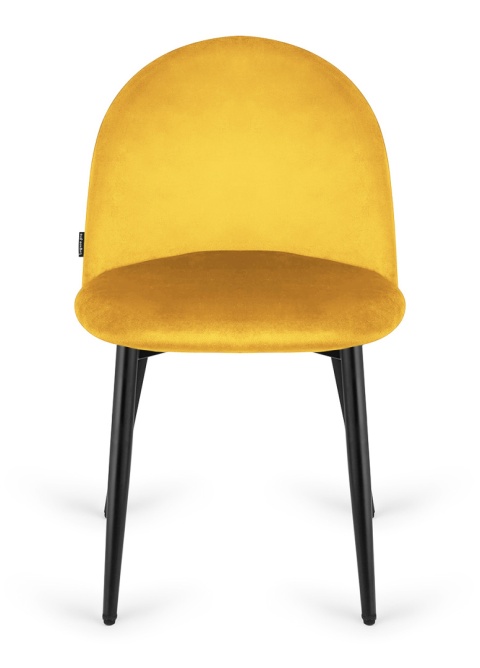Krzesło tapicerowane GLORIA MUSTARD VELVET OUTLET Krzesło tapicerowane GLORIA MUSTARD VELVET OUTLET