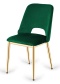 Krzesło tapicerowane GOTI GREEN VELVET GOLD OUTLET