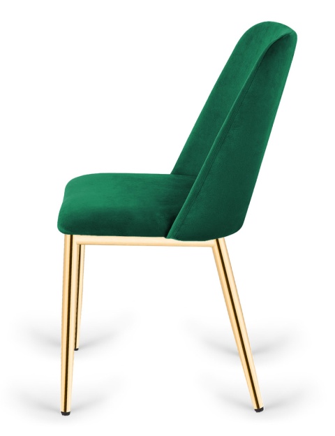 Krzesło tapicerowane GOTI GREEN VELVET GOLD OUTLET Krzesło tapicerowane GOTI GREEN VELVET GOLD OUTLET