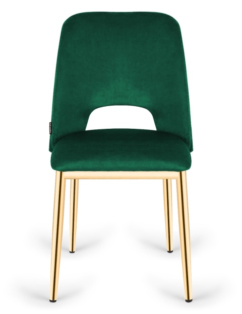 Krzesło tapicerowane GOTI GREEN VELVET GOLD OUTLET Krzesło tapicerowane GOTI GREEN VELVET GOLD OUTLET