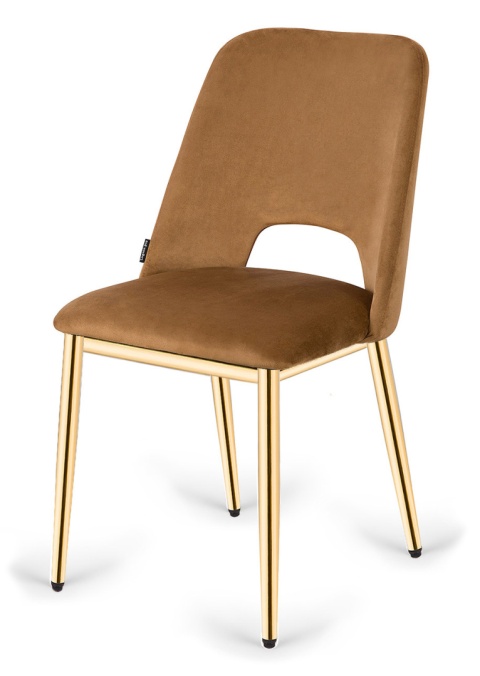 Krzesło tapicerowane GOTI TRUFLE VELVET GOLD II GATUNEK Krzesło tapicerowane GOTI TRUFLE VELVET GOLD II GATUNEK