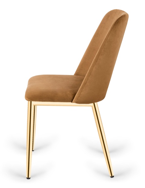 Krzesło tapicerowane GOTI TRUFLE VELVET GOLD II GATUNEK Krzesło tapicerowane GOTI TRUFLE VELVET GOLD II GATUNEK