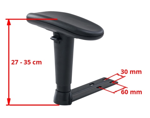 Podłokietniki regulowane 2D do foteli gamingowych obrotowych ZESTAW 2 szt.
