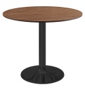 Stół okrągły VICTORY BROWN WOOD 70 cm SMOKE