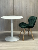 Stół okrągły VICTORY WHITE 70 cm MILK II GATUNEK