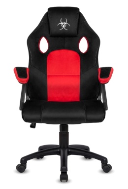 .Fotel obrotowy do biurka CARRERA M ALCANTARA BLACK + RED