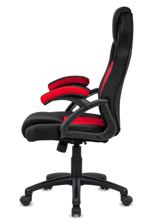 .Fotel obrotowy do biurka CARRERA M ALCANTARA BLACK + RED