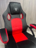 .Fotel obrotowy do biurka CARRERA M ALCANTARA BLACK + RED