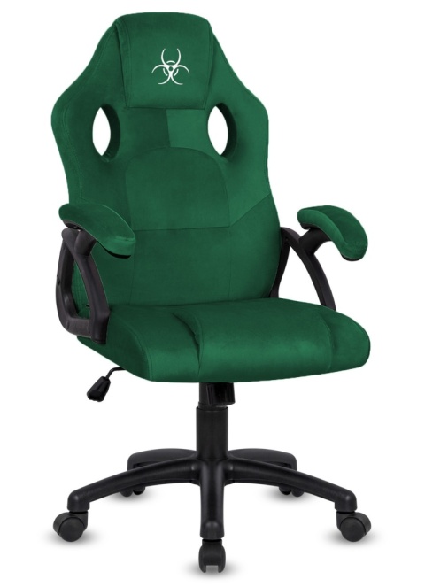 .Fotel obrotowy do biurka CARRERA M ALCANTARA DARK GREEN