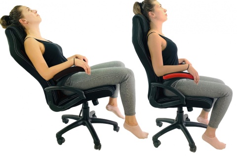 Fotel obrotowy do biurka CARRERA M STONE GREY + PINK FABRIC II GATUNEK