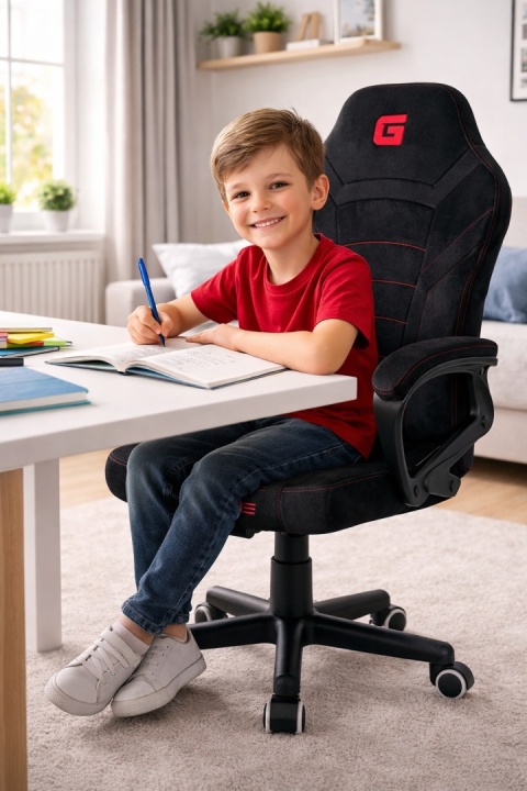 Fotel obrotowy do biurka MARIO ALCANTARA BLACK