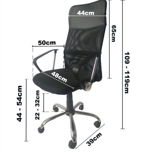 Fotel obrotowy do biurka MODENA XL MESH OUTLET