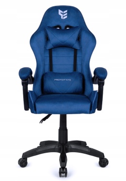 Fotel obrotowy gamingowy ENZO XL BLUE ALCANTARA