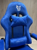 Fotel obrotowy gamingowy ENZO XL BLUE ALCANTARA
