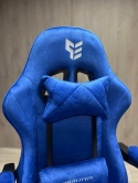 Fotel obrotowy gamingowy ENZO XL BLUE ALCANTARA