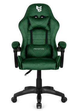 Fotel obrotowy gamingowy ENZO XL DARK GREEN ALCANTARA