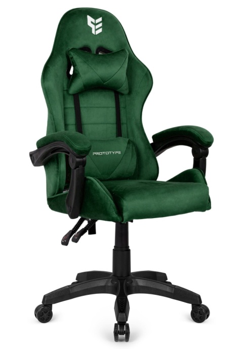 Fotel obrotowy gamingowy ENZO XL DARK GREEN ALCANTARA