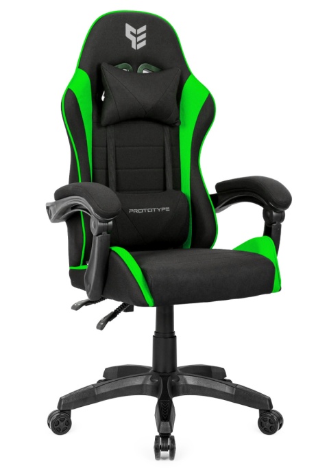 Fotel obrotowy gamingowy ENZO XL GREEN FABRIC OUTLET Fotel obrotowy gamingowy ENZO XL GREEN FABRIC OUTLET